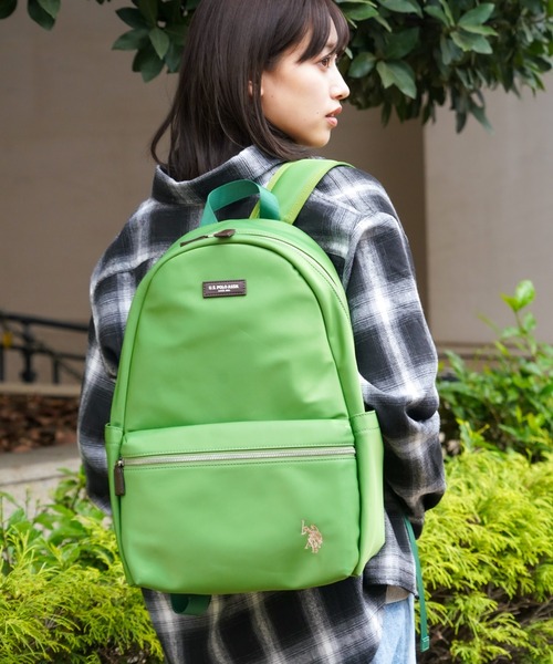 U.S. POLO ASSN.（ユーエスポロアッスン）の「【U.S. POLO ASSN.】ユーエスポロアッスン ナイロン リュック USPA-2726（バックパック/リュック・レディース・グレー/ダークグリーン/ターコイズブルー/ブラック/グリーン/ピンク/ベージュ/ネイビー・FREE）」の5枚目の写真