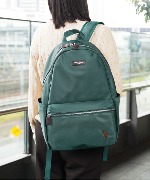 U.S. POLO ASSN.（ユーエスポロアッスン）の「【U.S. POLO ASSN.】ユーエスポロアッスン ナイロン リュック USPA-2726（バックパック/リュック・レディース・グレー/ダークグリーン/ターコイズブルー/ブラック/グリーン/ピンク/ベージュ/ネイビー・FREE）」の20枚目の写真