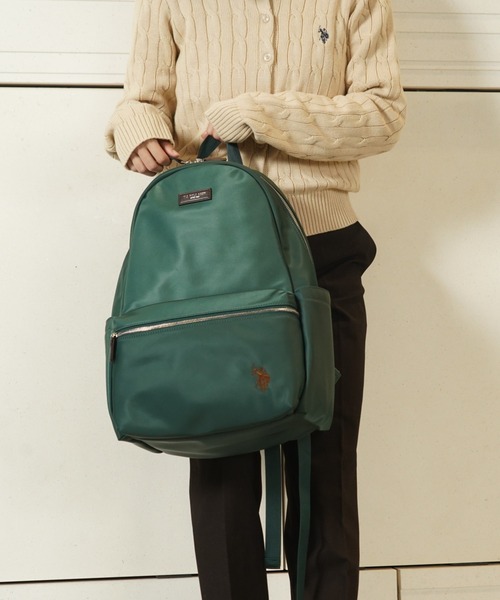 U.S. POLO ASSN.（ユーエスポロアッスン）の「【U.S. POLO ASSN.】ユーエスポロアッスン ナイロン リュック USPA-2726（バックパック/リュック・レディース・グレー/ダークグリーン/ターコイズブルー/ブラック/グリーン/ピンク/ベージュ/ネイビー・FREE）」の21枚目の写真