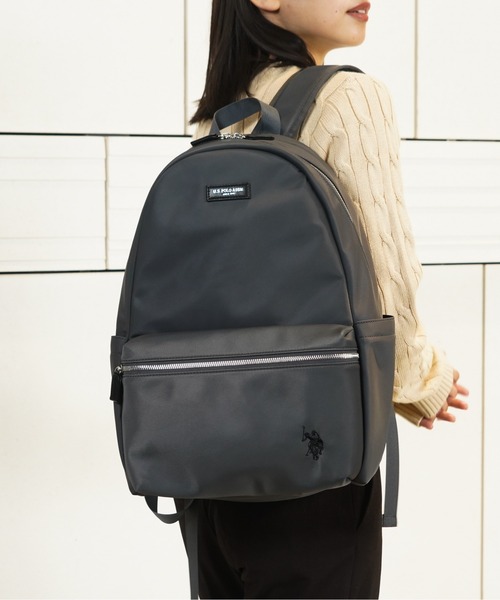 U.S. POLO ASSN.（ユーエスポロアッスン）の「【U.S. POLO ASSN.】ユーエスポロアッスン ナイロン リュック USPA-2726（バックパック/リュック・レディース・グレー/ダークグリーン/ターコイズブルー/ブラック/グリーン/ピンク/ベージュ/ネイビー・FREE）」の13枚目の写真