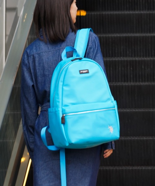 U.S. POLO ASSN.（ユーエスポロアッスン）の「【U.S. POLO ASSN.】ユーエスポロアッスン ナイロン リュック USPA-2726（バックパック/リュック・レディース・グレー/ダークグリーン/ターコイズブルー/ブラック/グリーン/ピンク/ベージュ/ネイビー・FREE）」の17枚目の写真