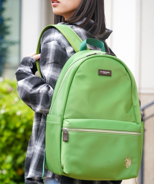 U.S. POLO ASSN.（ユーエスポロアッスン）の「【U.S. POLO ASSN.】ユーエスポロアッスン ナイロン リュック USPA-2726（バックパック/リュック・レディース・グレー/ダークグリーン/ターコイズブルー/ブラック/グリーン/ピンク/ベージュ/ネイビー・FREE）」の22枚目の写真