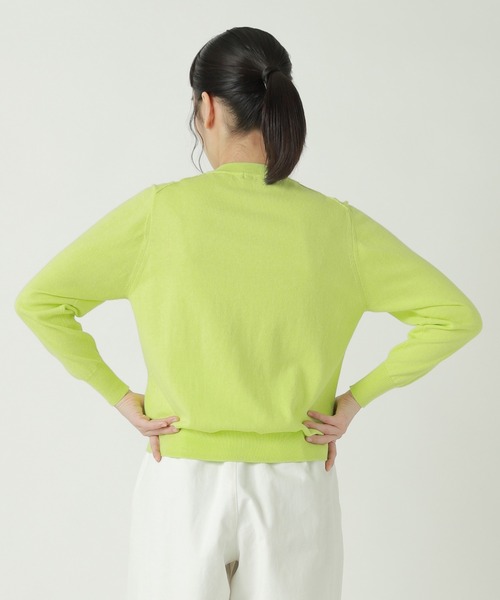 ZUCCa(ズッカ)の「COTTON CASHMERE KNIT / カーディガン(カーディガン/ボレロ・レディース・ライトグリーン・M size)」の3枚目の写真