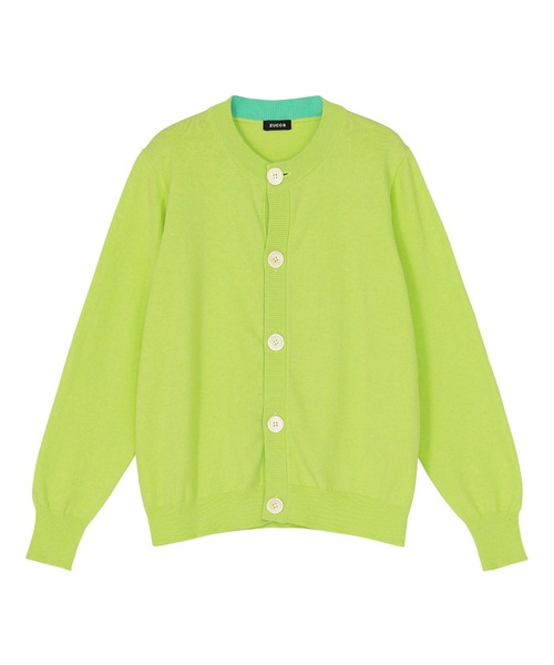 ZUCCa(ズッカ)の「COTTON CASHMERE KNIT / カーディガン(カーディガン/ボレロ・レディース・ライトグリーン・M size)」の9枚目の写真