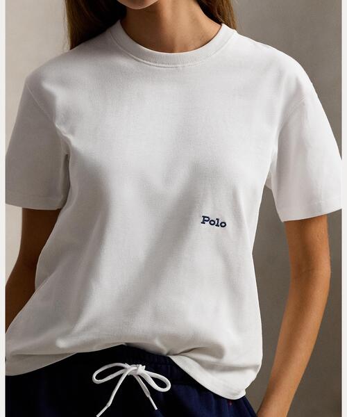 POLO RALPH LAUREN(ポロ ラルフ ローレン)の「Big Pony コットン クルーネック Tシャツ(Tシャツ/カットソー・レディース・ホワイト・M/S/XS/L/XL)」の5枚目の写真