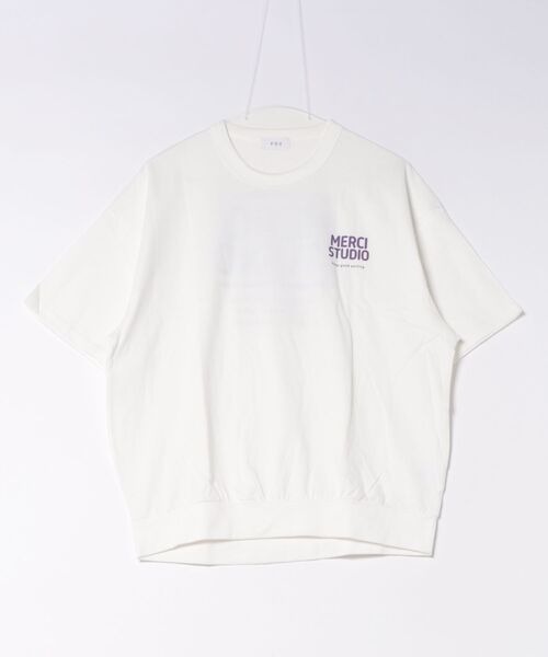 FOV(フォブ)の「FOV/フォブ MERCI プルオーバー(Tシャツ/カットソー・レディース・ホワイト/ピンク/ブラック・F)」の1枚目の写真