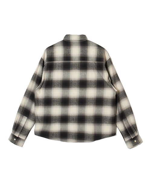 MSML（エムエスエムエル）の「OMBRE CHECK SNAP BOTTON SHIRT（シャツ/ブラウス・メンズ・ブラック×ホワイト/ブルー・M/L/XL）」の8枚目の写真