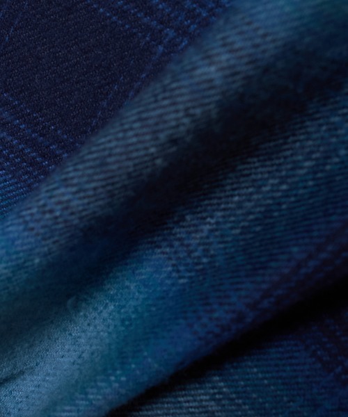 MSML（エムエスエムエル）の「OMBRE CHECK SNAP BOTTON SHIRT（シャツ/ブラウス・メンズ・ブラック×ホワイト/ブルー・M/L/XL）」の4枚目の写真