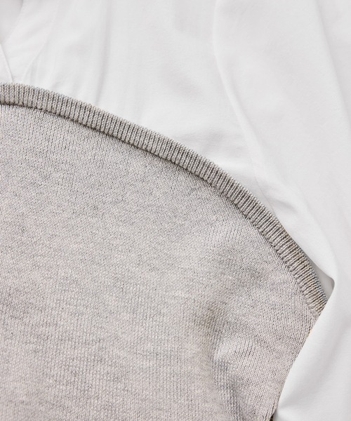 VIS(ビス)の「ペプラムニットドッキングブラウス(シャツ/ブラウス・レディース・ベージュ/ブラック/グレー・FREE)」の22枚目の写真