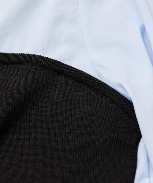 VIS(ビス)の「ペプラムニットドッキングブラウス(シャツ/ブラウス・レディース・ベージュ/ブラック/グレー・FREE)」の15枚目の写真