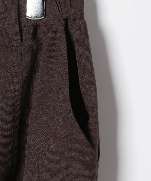 LEPSIM（レプシィム）の「《リネンライクドライシリーズ》切り替えパンツ　638925（その他パンツ・レディース・ライトベージュ/ブラック/ダークブラウン/カーキブラウン/チャコールグレー・FREE）」の8枚目の写真