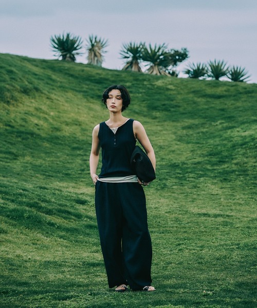 LEPSIM（レプシィム）の「《リネンライクドライシリーズ》切り替えパンツ　638925（その他パンツ・レディース・ライトベージュ/ブラック/ダークブラウン/カーキブラウン/チャコールグレー・FREE）」の19枚目の写真