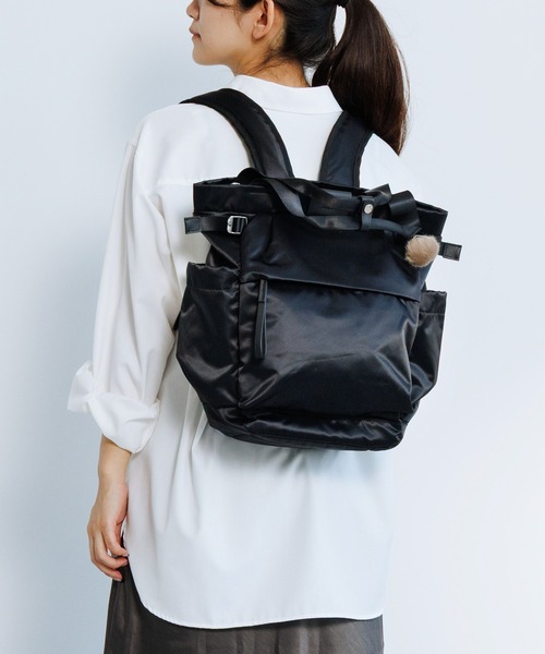 Kanana project（カナナプロジェクト）の「リュックサック ＰＪ16-2nd 13L B5サイズ ユニバーサルハーネス 20144（バックパック/リュック・レディース・グレイッシュベージュ/ブラック/ピンク系その他・FREE）」の2枚目の写真