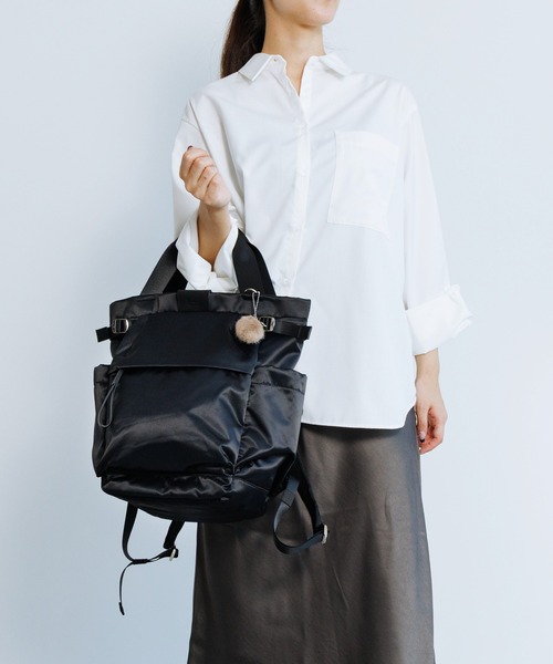 Kanana project（カナナプロジェクト）の「リュックサック ＰＪ16-2nd 13L B5サイズ ユニバーサルハーネス 20144（バックパック/リュック・レディース・グレイッシュベージュ/ブラック/ピンク系その他・FREE）」の7枚目の写真