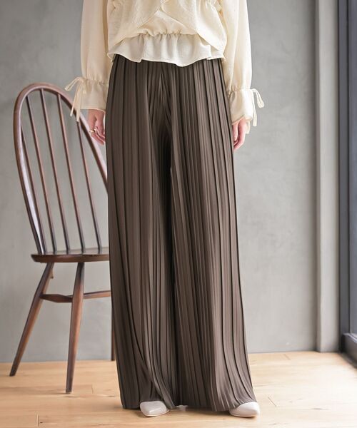 rps（アールピーエス）の「プリーツワイドパンツ（その他パンツ・レディース・ライトグレー/カーキブラウン/ブラック/チャコールグレー・フリー）」の4枚目の写真