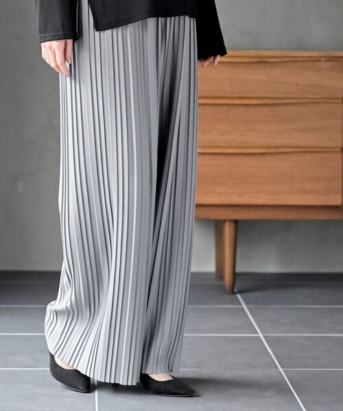 rps（アールピーエス）の「プリーツワイドパンツ（その他パンツ・レディース・ライトグレー/カーキブラウン/ブラック/チャコールグレー・フリー）」の11枚目の写真