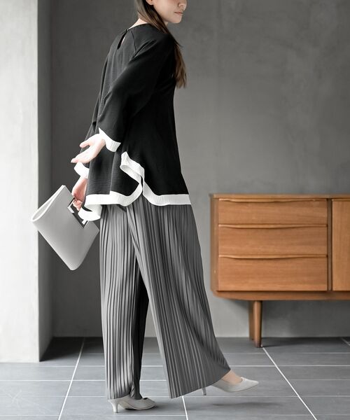 rps（アールピーエス）の「プリーツワイドパンツ（その他パンツ・レディース・ライトグレー/カーキブラウン/ブラック/チャコールグレー・フリー）」の18枚目の写真