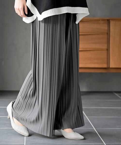 rps（アールピーエス）の「プリーツワイドパンツ（その他パンツ・レディース・ライトグレー/カーキブラウン/ブラック/チャコールグレー・フリー）」の22枚目の写真