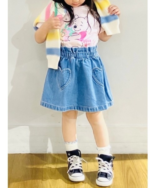 GAP（ギャップ）の「ハートポケット デニムスカート (幼児・ベビー)（デニムスカート・キッズ・インディゴブルー・70cm/80ｃｍ/90cm/95cm/100cm/105cm/110cm）」の4枚目の写真