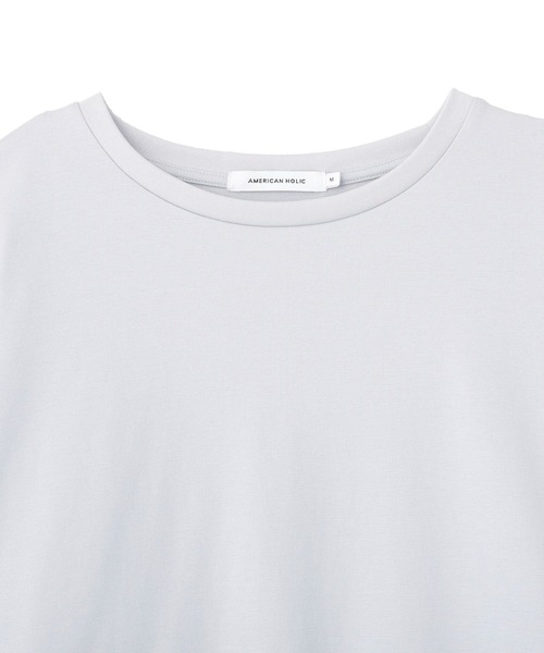 AMERICAN HOLIC（アメリカンホリック）の「【UVカット】コクーンポンチプルオーバー（Tシャツ/カットソー・レディース・ライトイエロー/グレイッシュベージュ/ライトグレー/ブラック/オフホワイト・L/M）」の15枚目の写真