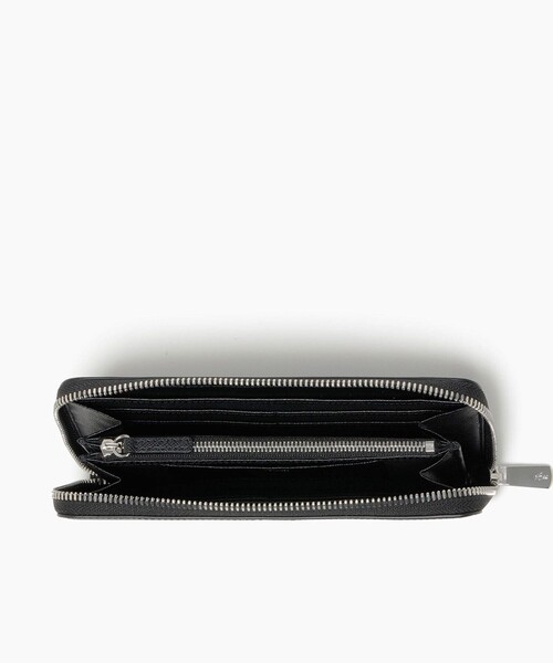 LACOSTE（ラコステ）の「エンボスレザーラウンドジップロングウォレット（財布・メンズ・グレー/ブラック・FREE）」の4枚目の写真