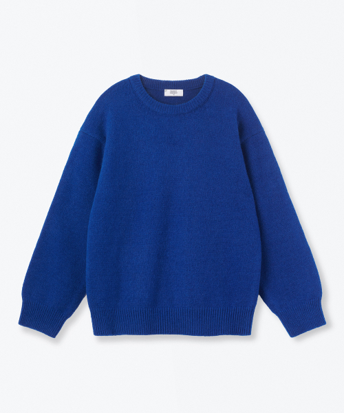 MUSINSA STANDARD KIDS（ムシンサスタンダードキッズ）の「エッセンシャルクルーネックニット[ブルー]（ニット/セーター・レディース・その他・110/120/130/150/140/160）」の2枚目の写真