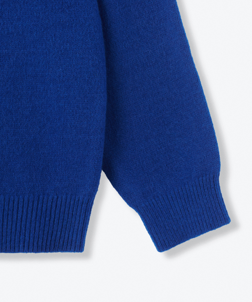 MUSINSA STANDARD KIDS（ムシンサスタンダードキッズ）の「エッセンシャルクルーネックニット[ブルー]（ニット/セーター・レディース・その他・110/120/130/150/140/160）」の6枚目の写真