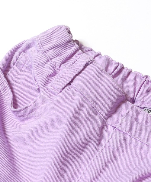 coca（coca）（コカ）の「キッズ　ツイル刺繍ショートパンツ（デニムパンツ・キッズ・パープル/ブラック・120/130/140/150）」の14枚目の写真