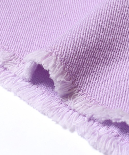 coca（coca）（コカ）の「キッズ　ツイル刺繍ショートパンツ（デニムパンツ・キッズ・パープル/ブラック・120/130/140/150）」の16枚目の写真