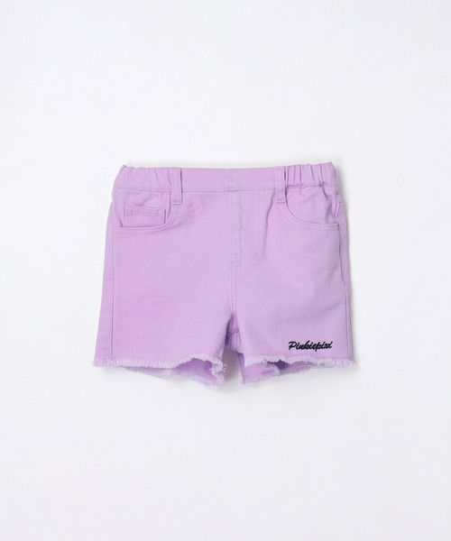 coca（coca）（コカ）の「キッズ　ツイル刺繍ショートパンツ（デニムパンツ・キッズ・パープル/ブラック・120/130/140/150）」の19枚目の写真