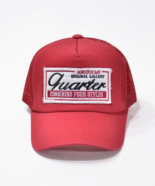 ANCHOR(アンカー)の「QUARTER GALLERY ORIGINAL GALLERY メッシュキャップ / ワッペン 刺繍(キャップ・メンズ・レッド/ネイビー/ブラック・MEDIUM)」の3枚目の写真