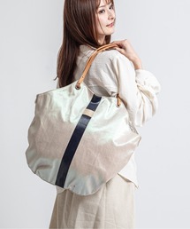 Jack Gomme（ジャックゴム）の「【JACK GOMME/ジャックゴム】リネンコーティング 　トートバッグ　FLORES（トートバッグ）」