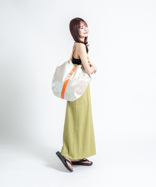 Jack Gomme(ジャックゴム)の「【JACK GOMME/ジャックゴム】リネンコーティング トートバッグ FLORES(トートバッグ・レディース・ベージュ/ライトベージュ/ナチュラル・FREE)」の17枚目の写真