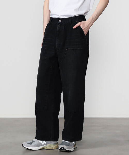 SEDAN ALL-PURPOSE（セダンオールパーパス）の「SEDAN ALL-PURPOSE | コットンキャンバス ダブルニーパンツ MEN（その他パンツ・メンズ・カーキ/ブラック・L/XL/M）」の4枚目の写真