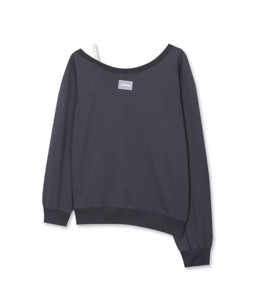 MICHIKO LONDON（ミチコ ロンドン）の「ストラップオフショルダースウェットシャツチャコール（スウェット・レディース・その他・FREE）」の5枚目の写真