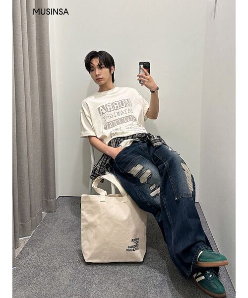 CACTUSDONUTMARKET（カクタスドーナツマーケット）の「CARPENTER WIDE DENIM - DEEP BLUE（デニムパンツ・メンズ・その他・SMALL/MEDIUM/LARGE/X-LARGE）」の10枚目の写真
