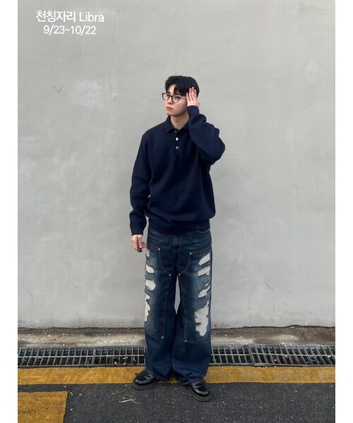 CACTUSDONUTMARKET（カクタスドーナツマーケット）の「CARPENTER WIDE DENIM - DEEP BLUE（デニムパンツ・メンズ・その他・SMALL/MEDIUM/LARGE/X-LARGE）」の16枚目の写真