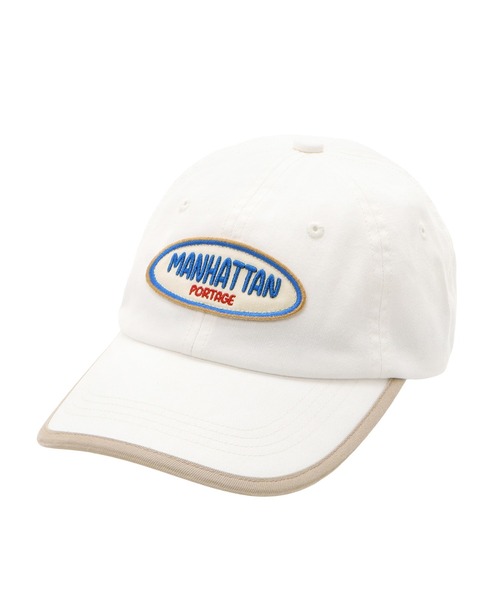Manhattan Portage(マンハッタンポーテージ)の「Wappen 6P Cap(キャップ・メンズ・オフホワイト/グリーン/ピンク・FREE)」の1枚目の写真
