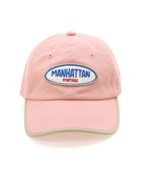 Manhattan Portage(マンハッタンポーテージ)の「Wappen 6P Cap(キャップ・メンズ・オフホワイト/グリーン/ピンク・FREE)」の4枚目の写真