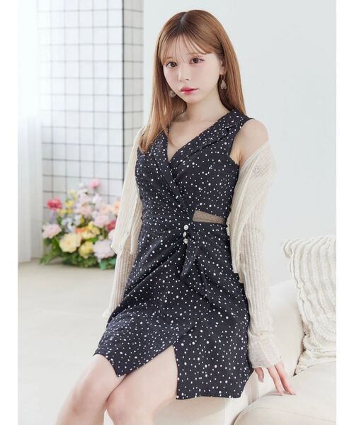 EATME（イートミー）の「ヘムラッフルニットカーディガン（カーディガン/ボレロ・レディース・ブラック/アイボリー/ブルー・FREE）」の21枚目の写真