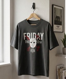 ALWAYS GOOD TIME（オルウェイズグッドタイム）の「【FRIDAYTHE13TH/13日の金曜日】USD加工ジェイソンプリント半袖Tシャツ/Movie Tee/ユニセックス（Tシャツ/カットソー）」