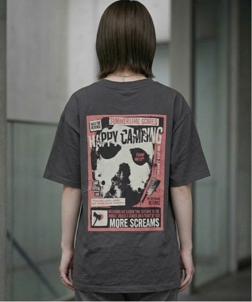 ALWAYS GOOD TIME(オルウェイズグッドタイム)の「【FRIDAYTHE13TH/13日の金曜日】USD加工ジェイソンプリント半袖Tシャツ/Movie Tee/ユニセックス(Tシャツ/カットソー・メンズ・ブラック系その他/スミクロ・LL/L/M)」の22枚目の写真