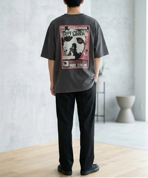ALWAYS GOOD TIME(オルウェイズグッドタイム)の「【FRIDAYTHE13TH/13日の金曜日】USD加工ジェイソンプリント半袖Tシャツ/Movie Tee/ユニセックス(Tシャツ/カットソー・メンズ・ブラック系その他/スミクロ・LL/L/M)」の16枚目の写真
