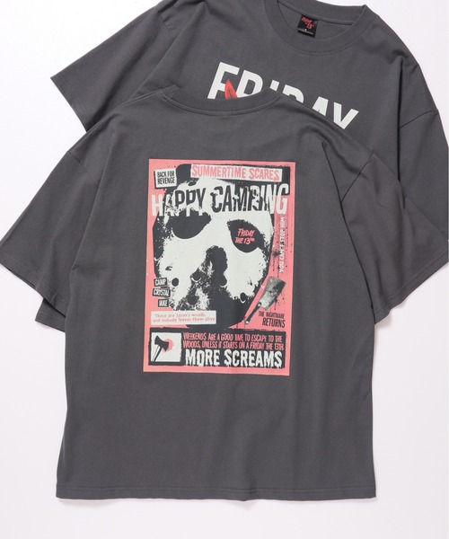 ALWAYS GOOD TIME(オルウェイズグッドタイム)の「【FRIDAYTHE13TH/13日の金曜日】USD加工ジェイソンプリント半袖Tシャツ/Movie Tee/ユニセックス(Tシャツ/カットソー・メンズ・ブラック系その他/スミクロ・LL/L/M)」の14枚目の写真