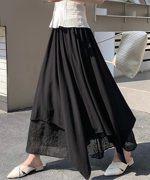 AMAJI（アマジ）の「アシンメトリスカート（スカート・レディース・ブラック/ホワイト・LARGE/MEDIUM/SMALL）」の2枚目の写真