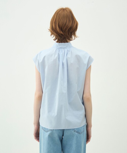 MACPHEE(マカフィー)の「コットンブロード タイブラウス(シャツ/ブラウス・レディース・ブルー系その他/ブルー系その他2/ホワイト・36)」の7枚目の写真