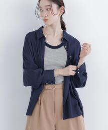 N.（N. Natural Beauty Basic） | リネンブレンドシャツ(シャツ/ブラウス)