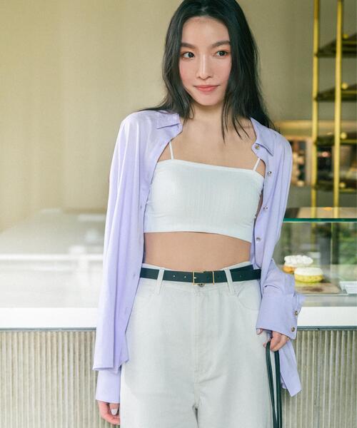 N.（N. Natural Beauty Basic）（エヌエヌナチュラルビューティーベーシック）の「リネンブレンドシャツ（シャツ/ブラウス・レディース・レッド/ネイビー/ラベンダー/ベージュ・FREE）」の18枚目の写真