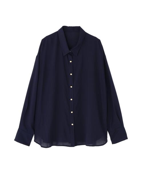 N.（N. Natural Beauty Basic）（エヌエヌナチュラルビューティーベーシック）の「リネンブレンドシャツ（シャツ/ブラウス・レディース・レッド/ネイビー/ラベンダー/ベージュ・FREE）」の14枚目の写真