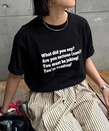 CIAOPANIC TYPY | 【UNISEX】【プラスサイズあり】ポコポコメッセージロゴTEE(Tシャツ/カットソー)